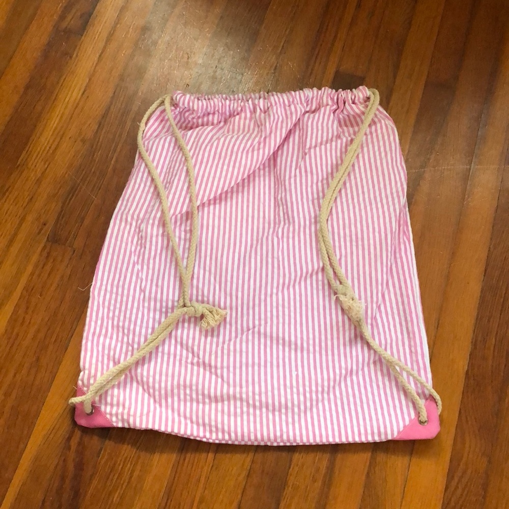 Seersucker laundry/backpack